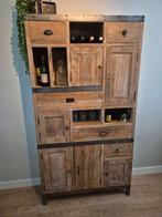 Industriële Teak houten Opberg Kast, Ophalen, Teakhout, Zo goed als nieuw, Minder dan 150 cm