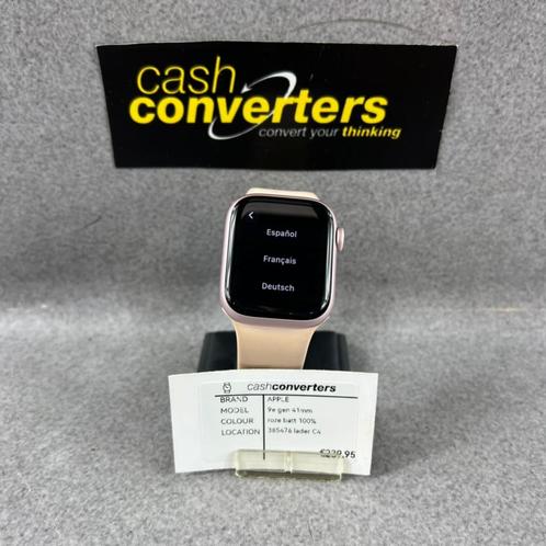 Apple 9e gen | 41mm | roze | batt 100% | lader | 385476, Sieraden, Tassen en Uiterlijk, Smartwatches, Zo goed als nieuw, iOS, Roze
