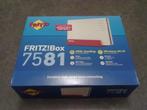Fritzbox modem 7581 nieuw in doos Fritz!Box, Ophalen of Verzenden, Nieuw, Router met modem, Fritz!Box (FritzBox)