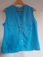 biba 100% linen top maat 36, Blauw, Biba, Ophalen of Verzenden, Zo goed als nieuw
