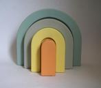 prachtige 4x vaas RAINBOW coco maison regenboog geel, Overige kleuren, Aardewerk of Porselein, Ophalen of Verzenden, Zo goed als nieuw