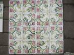50 art nouveau jugenstil wandtegels sierlijk bloemmotief, Ophalen
