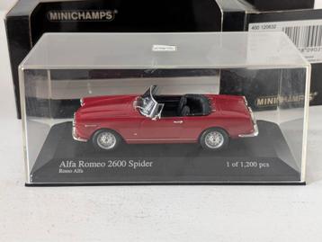 Minichamps Alfa Romeo 2600 Spider Rood Limited Edition  beschikbaar voor biedingen
