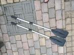 2 kano of roeiboot peddels, Watersport en Boten, Peddels, Ophalen of Verzenden, Zo goed als nieuw, Enkelbladige peddel