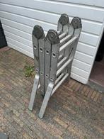 Vouwladder, Doe-het-zelf en Verbouw, Ladders en Trappen, Ophalen, Gebruikt, Ladder, Opvouwbaar of Inschuifbaar