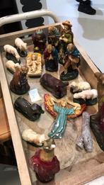 Oude kerststal figuren., Ophalen of Verzenden