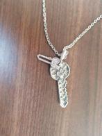 leuke ketting met sleuteltjes als hanger, Verzenden, Zo goed als nieuw, Zilver, Overige materialen