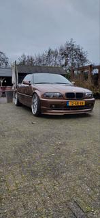 E46 323i cabrio automaat individual impala braun 20 inch, Auto's, BMW, Achterwielaandrijving, Beige, Leder, Particulier