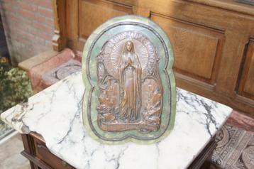 Maria  ( Bronzen Plaquette  / Marmer beschikbaar voor biedingen