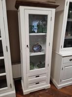 Van Bommel virtrinekast 1 deurs wit/bruin, Ophalen, Glas, 50 tot 100 cm, Zo goed als nieuw