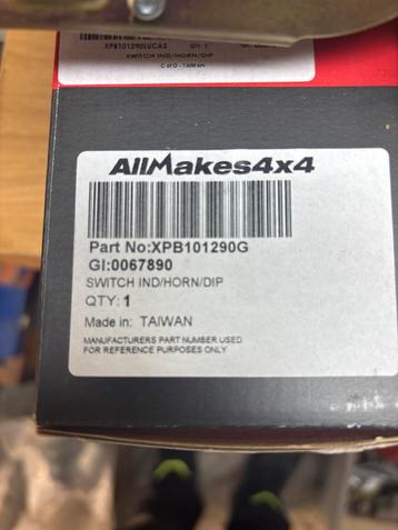 LandRover Defender. Nieuwe Richtingaanwijzer switch beschikbaar voor biedingen