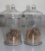 Glazen potten voorraadpot glas met deksel vazen brocante, Ophalen of Verzenden, Zo goed als nieuw