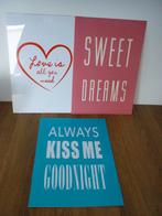 Lichtbak teksten / verschillende posters / lamp met tekst, Ophalen of Verzenden, Zo goed als nieuw