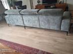Velours driezitsbank met loungechair .zachtgroene kleur ., Ophalen, Gebruikt, Minder dan 75 cm, Driepersoons