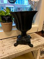 Zwarte Gietijzeren Bloempot - Klassiek Design, Overige materialen, Gebruikt, Rond, Binnen