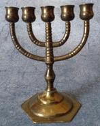 Miniatuur 5 armige kandelaar van voor 1940 [4158]  [AnAnKo], Antiek en Kunst, Ophalen of Verzenden, Koper