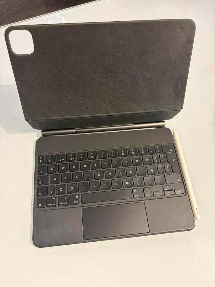 Apple Smart Keyboard + Apple Pencil – complete iPad set, Computers en Software, Tablet-hoezen, Zo goed als nieuw, Bescherming voor- en achterkant