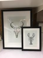 2 Prachtige Zwarte Wissellijsten wissel lijst, Huis en Inrichting, Woonaccessoires | Lijsten, Minder dan 50 cm, Ophalen of Verzenden