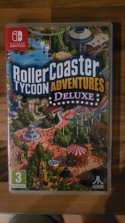 Rollercoaster Tycoon Adventures Deluxe - Switch, Spelcomputers en Games, Games | Nintendo Switch, Gebruikt, Simulatie, 1 speler