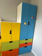 Kleurrijke Kinderkast met Opbergruimte, Ophalen, Kast, 50 tot 70 cm, 105 cm of meer