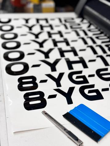 Boot Registratie & Naam stickers  beschikbaar voor biedingen
