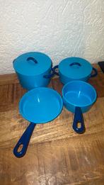 AH pannen setje, Huis en Inrichting, Keuken | Potten en Pannen, Ophalen of Verzenden, Zo goed als nieuw, Rvs, Pannenset