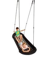 Nestschommel ovaal Schommel Speeltoestel Zwart, Ophalen of Verzenden, Zo goed als nieuw, Schommel