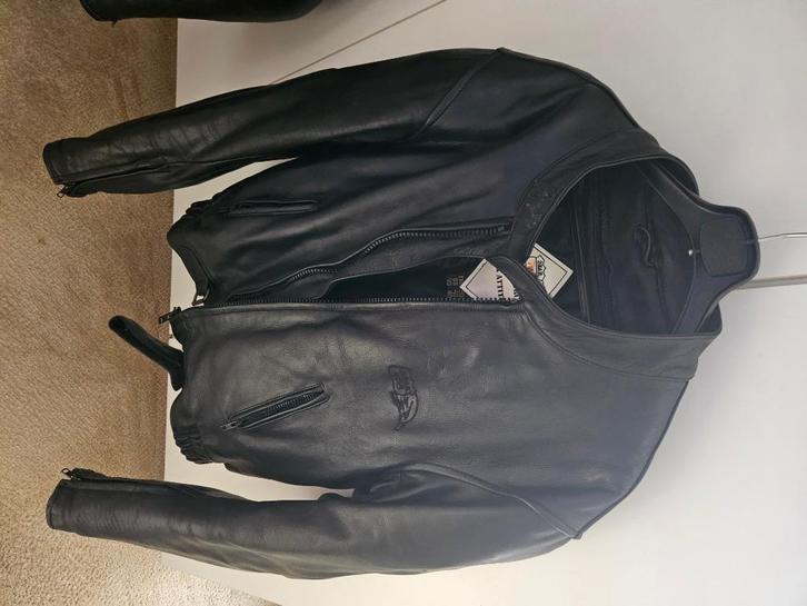 Stoere sportieve lederen motorjas Eur50 Uk/Us40 TEAB, Motoren, Kleding | Motorkleding, Jas | leer, Heren, Tweedehands, Ophalen of Verzenden