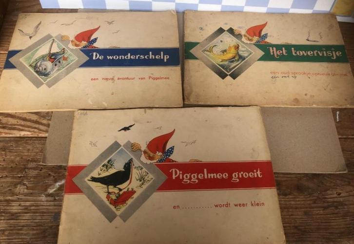 Drie authentieke boekjes van Piggelmee (van Nelle thee), Boeken, Prentenboeken en Plaatjesalbums, Gelezen, Prentenboek, Ophalen of Verzenden