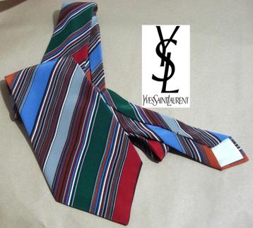 YVES SAINT LAURENT 🧐100% zijden gestreepte stropdas beschikbaar voor biedingen