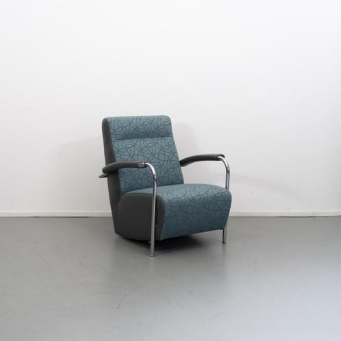 5x Leolux Scylla Hoge Rug turquise Stof, Huis en Inrichting, Fauteuils