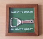 Heineken Flesopener in Lijstje - jaren 70/80, Verzamelen, Biermerken, Ophalen of Verzenden, Zo goed als nieuw, Flesopener, Heineken