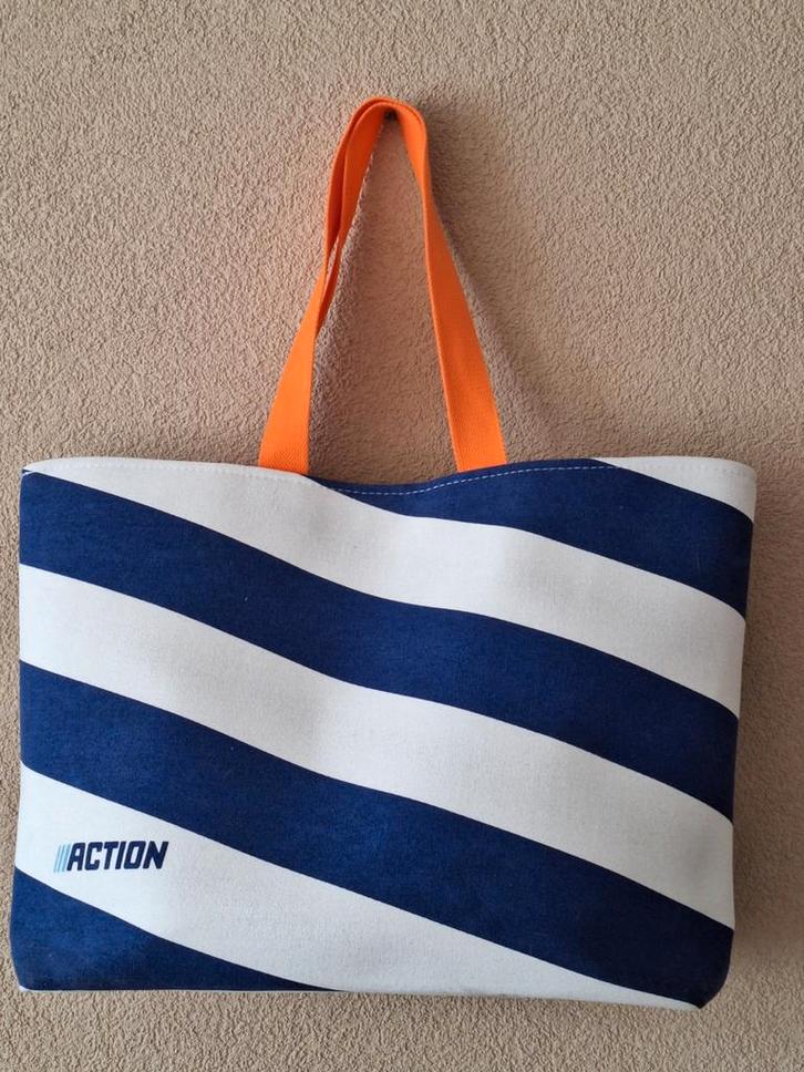 Action strandtas / boodschappentas / bigshopper NIEUW, Sieraden, Tassen en Uiterlijk, Tassen | Reistassen en Weekendtassen, Zo goed als nieuw