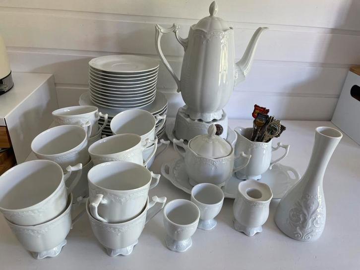 Hutschenreuther 1814 Victoria Koffieservice 10 pers, Antiek en Kunst, Antiek | Servies compleet, Ophalen