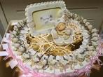 Te koop geboorte bedankjes taart, Nieuw, Ophalen of Verzenden, Kraamcadeau