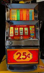 Bally Slotmachine eenarmige bandiet, Verzamelen, Automaten | Gokkasten en Fruitautomaten, Overige munten, Ophalen, Gebruikt, Met sleutels