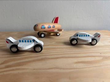 Vliegtuigjes hout air france Bigjigs pull back vliegtuig beschikbaar voor biedingen