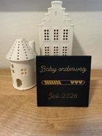 Tegeltje baby onderweg, Huis en Inrichting, Ophalen of Verzenden, Zo goed als nieuw