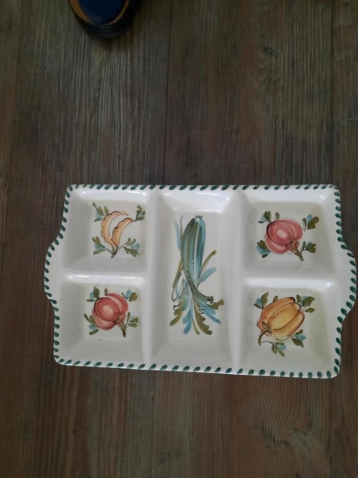 Leuke hapjes serveerschaal met vakken, Huis en Inrichting, Keuken | Servies, Zo goed als nieuw, Schaal of Schalen, Overige stijlen