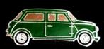 Mini Cooper pin- donker groen, Verzamelen, Speldjes, Pins en Buttons, Ophalen of Verzenden, Nieuw, Transport, Speldje of Pin