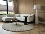 Set van twee bijzettafels hout zwart evt. ook los te koop, Ophalen, Minder dan 55 cm, Rond, Zo goed als nieuw