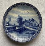 Origineel Delftsblauw Handwerk gemaakt bord met certificaat., Antiek en Kunst, Ophalen