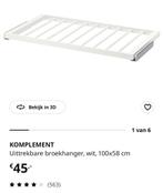 Uittrekbare broekhanger - KOMPLEMENT, Ophalen, Met plank(en), 100 tot 150 cm, 50 tot 100 cm