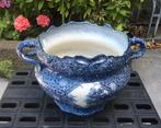 Delfts blauwe plantenbak (met beschadiging), Antiek en Kunst, Antiek | Servies los, Ophalen