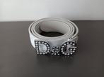 Witte riem met D&G gesp (niet origineel), Ophalen of Verzenden, Zo goed als nieuw, Wit, Tailleriem