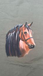 Beautiful horses 3 luik french terry paneel, Hobby en Vrije tijd, Stoffen en Lappen, 120 cm of meer, Ophalen of Verzenden, Zo goed als nieuw