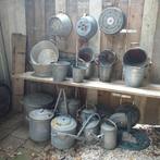 Teil , gieter, vuilnisemmer, wecketel van zink v.a 10,-, Antiek en Kunst, Curiosa en Brocante, Ophalen