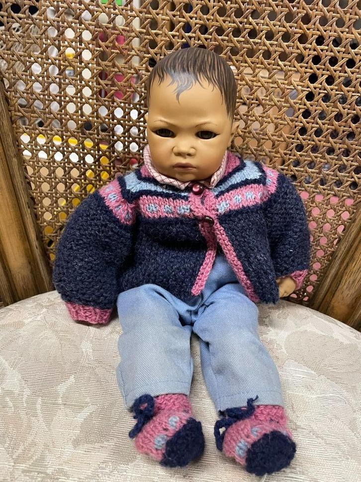 Originele Babypop van Heidi Ott, ong 32cm., Verzamelen, Poppen, Zo goed als nieuw, Pop, Ophalen of Verzenden