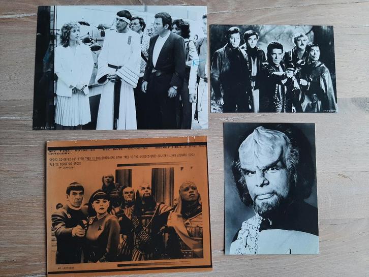 4 originele Persfoto's filmfoto's Star Trek 1984, 1987, 1992, Verzamelen, Film en Tv, Zo goed als nieuw, Film, Foto of Kaart, Ophalen of Verzenden