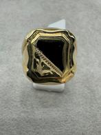 14K Goud - Ring - Zegel Ring - Mt 21 - 6,34 Gram - Nieuw, Nieuw, Goud, Ophalen of Verzenden